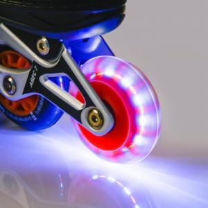 Rolki Meteor 4w1 Seasons z wymienną płozą regulowane czarne r. 38-41 9