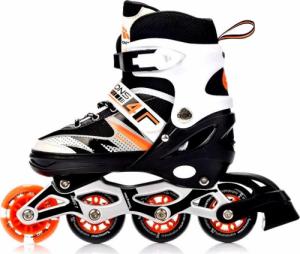 Rolki Meteor 4w1 Seasons z wymienną płozą regulowane czarne r. 34-37 7