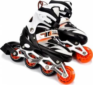 Rolki Meteor 4w1 Seasons z wymienną płozą regulowane czarne r. 34-37 8