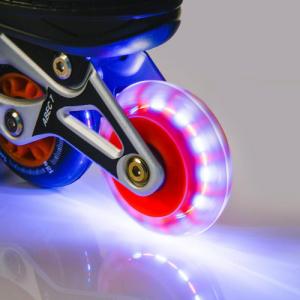 Rolki Meteor 4w1 Seasons z wymienną płozą regulowane czarne r. 34-37 11