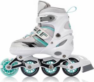 Rolki Meteor 4w1 Seasons z wymienną płozą regulowane białe r. 38-41 4