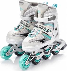 Rolki Meteor 4w1 Seasons z wymienną płozą regulowane białe r. 38-41 5