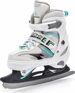 Rolki Meteor 4w1 Seasons z wymienną płozą regulowane białe r. 38-41 8