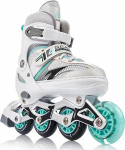 Rolki Meteor 4w1 Seasons z wymienną płozą regulowane białe r. 38-41 9