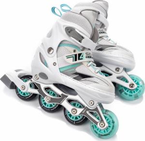 Rolki Meteor 4w1 Seasons z wymienną płozą regulowane białe r. 38-41 10