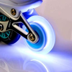 Rolki Meteor 4w1 Seasons z wymienną płozą regulowane białe r. 34-37 8