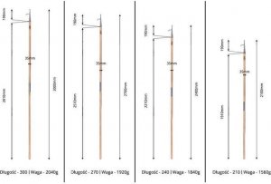 John Paddle Bosak Żeglarski John Paddle Drewniany Składany 300 cm 11