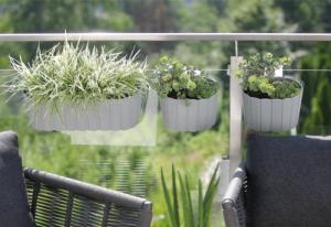 Prosperplast Doniczka z hakiem Boardee Hook DDEZ150 biała 3