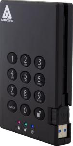 Dysk zewnętrzny HDD Apricorn Aegis Padlock 3.0 500GB Czarny (A25-3PL256-500) 2