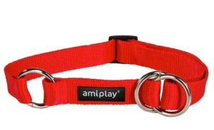 Ami Play Obroża półzaciskowa Basic L 35-50 [b] x 2cm czerwony 1