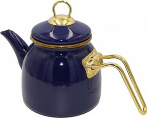 Sultan Czajnik 3.1L podwójny turecki emaliowany granatowy Indukcja Gaz 2