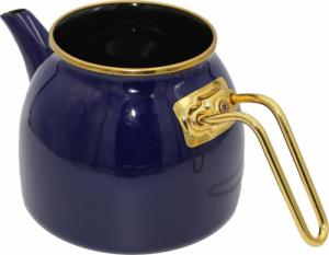 Sultan Czajnik 3.1L podwójny turecki emaliowany granatowy Indukcja Gaz 3