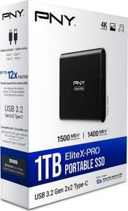Dysk zewnętrzny SSD PNY EliteX-PRO 1TB Czarny (PSD0CS2260-1TB-RB) 3