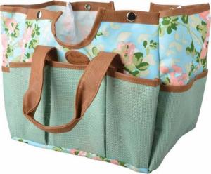 Esschert Design Esschert Design Stołek na narzędzia ogrodnicze, nadruk w róże 6