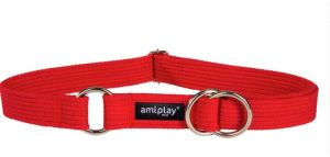 Ami Play Obroża półzaciskowa Cotton XL 34-55 [b] x 3cm Czerwony 1