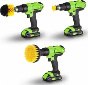 Retoo SZCZOTKI SPRZĄTAJĄCE NA WIERTARKĘ WKRĘTARKĘ 3szt 11