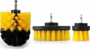 Retoo SZCZOTKI SPRZĄTAJĄCE NA WIERTARKĘ WKRĘTARKĘ 3szt 3