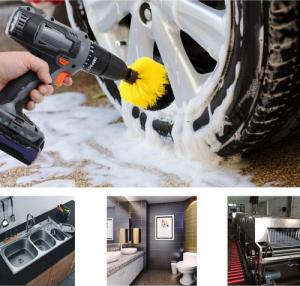 Retoo SZCZOTKI SPRZĄTAJĄCE NA WIERTARKĘ WKRĘTARKĘ 3szt 6