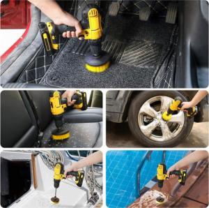 Retoo SZCZOTKI SPRZĄTAJĄCE NA WIERTARKĘ WKRĘTARKĘ 3szt 7