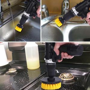 Retoo SZCZOTKI SPRZĄTAJĄCE NA WIERTARKĘ WKRĘTARKĘ 3szt 9