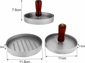 Retoo PRASA FORMA DO HAMBURGERÓW BURGERÓW KOTLETÓW GRILL 16