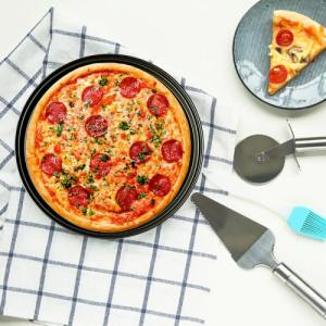 Retoo BLACHA FORMA DO PIECZENIA PIZZY TARTY BLASZKA 32 cm 13