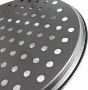 Retoo BLACHA FORMA DO PIECZENIA PIZZY TARTY BLASZKA 32 cm 15