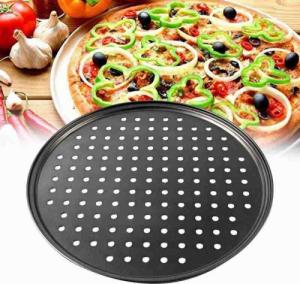 Retoo BLACHA FORMA DO PIECZENIA PIZZY TARTY BLASZKA 32 cm 3