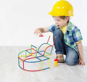 Retoo KLOCKI KONSTRUKCYJNE SŁOMKI PATYCZKI ZESTAW 400 EL 6