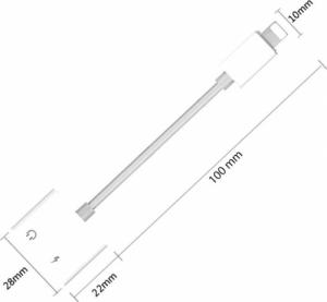 Adapter USB Retoo PRZEJŚCIÓWKA LIGHTNING JACK IPHONE 7 8 X ADAPTER 16