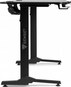Biurko SENSE7 Nomad Basic czarne 140cm x 60cm 6
