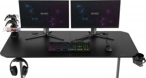 Biurko SENSE7 Nomad Basic czarne 140cm x 60cm 8