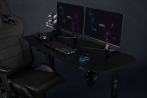 Biurko SENSE7 Nomad Basic czarne 140cm x 60cm 9