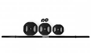 Zipro Sztanga Body Pump Black z zestawem obciążeń 20 kg 7