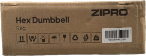 Zipro hantel HEX gumowany 1 x 5 kg 10
