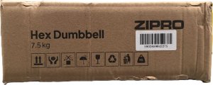 Zipro hantel HEX gumowany 1 x 7.5 kg 8