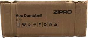Zipro hantel HEX gumowany 1 x 15 kg 10