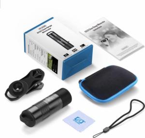 Apexel Przenośny teleskop 2 w 1, 6x makro i zoom, marka Apexel dla iPhone 13,12,11, X, 8, Samsung Galaxy, Notes, Huawei 2