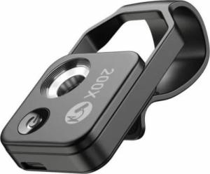Apexel Obiektyw mikroskopu 200x ze światłem LED, marka Apexel kompatybilna z iPhone 13, iPhone 12, iPhone 11, X, 8,7,6,5, Samsung, Huawei, Xiaomi, Oppo, Nokia 5
