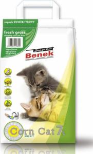 Żwirek dla kota Super Benek Corn Cat Świeża trawa 7 l 1