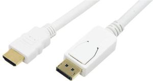 Kabel LogiLink DisplayPort - HDMI 3m biały (CV0065) 1