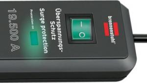 Listwa zasilająca Brennenstuhl Secure-Tec przeciwprzepięciowa 6 gniazd 2 m czarna (1159540366) 2