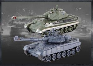 Gimmik Zestaw wzajemnie walczących czołgów Russian T90 v2 i German King Tiger v2 (UF/99825) 1