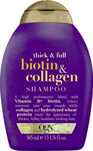 Organix Cosmetix Biotin & Collagen Shampoo szampon z biotyną i kolagenem dodający włosom objętości 385ml 1