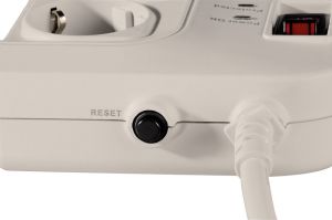 Listwa zasilająca Hama Socket Line przeciwprzepięciowa 8 gniazd 1.5 m biała (47775) 3