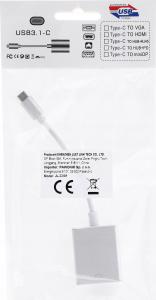 Adapter USB Pawonik USB-C - VGA Biały  (JL-CV01) 6