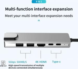 Stacja/replikator Pawonik USB-C (JL-CX06) 5
