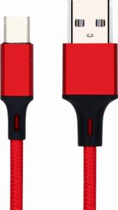Kabel USB Pawonik USB-A - USB-C 1.5 m Czerwony (184) 1