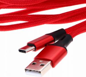 Kabel USB Pawonik USB-A - USB-C 1.5 m Czerwony (184) 3