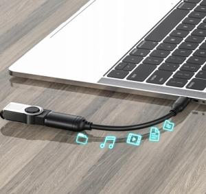 Kabel USB Pawonik USB-C - miniUSB Czarny 6